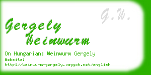 gergely weinwurm business card